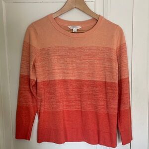 Market & Spruce Women's Ombre Sweater - Peach and Coral
